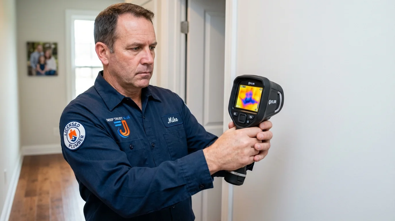 Thermal imaging leak detection by Johns Plumbing LLC in Lathrop